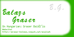 balazs graser business card